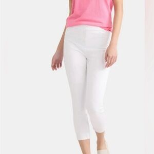 Set of 2 XS (0-2) Stretchy Women's Capri’s White and Khaki Jeans
